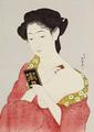 [A Woman Powdering her Neck]