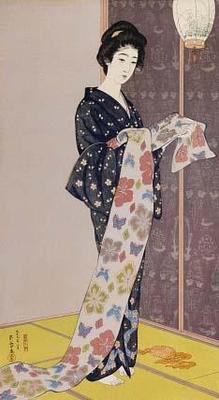 [Goyo - Young Woman in a Summer Kimono] 