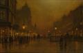 [A City Street at Night]