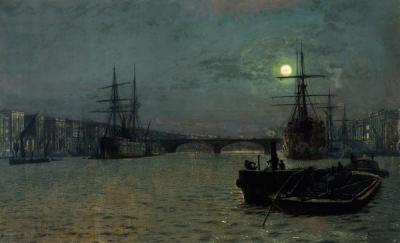 [Grimshaw - London Bridge, Half Tide] 