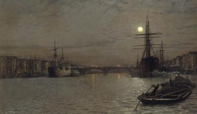 [Grimshaw - The Pool and London Bridge at Night] 