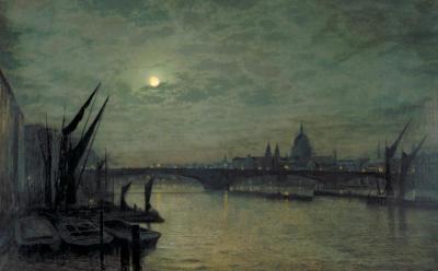 [Grimshaw - Southwark Bridge on the Thames, by Moonlight] 