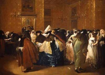 [Guardi - Ladies and Gentlemen in Carnival Costume in The Ridotto] 