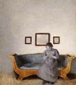 [Ida Hammershoi Sitting on a Sofa]