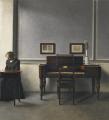 [Interior, Ida with a Piano]