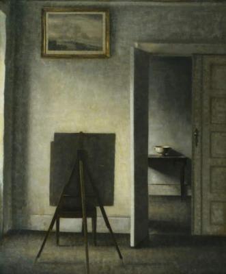 [Hammershoi - An Interior with the Artist's Easel] 