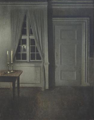 [Hammershoi - Interior with Two Candles] 