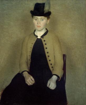 [Hammershoi - Portrait of Ida Ilsted] 