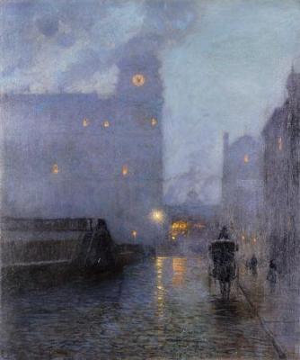 [Harrison - Grand Central and the Biltmore in Hazy Twilight] 