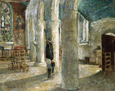 [Hassam - Church Interior, Brittany] 