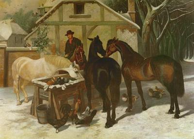 [Herring, Sr. - At the Water Trough in Winter] 