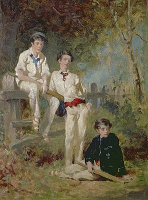 [Hicks - Three Young Cricketers] 