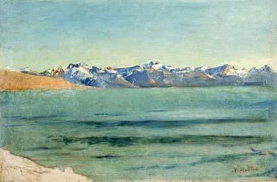 [Hodler - Sunrise over Mont Blanc] 