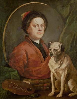 [Hogarth - Self Portrait, the Painter and His Dog] 