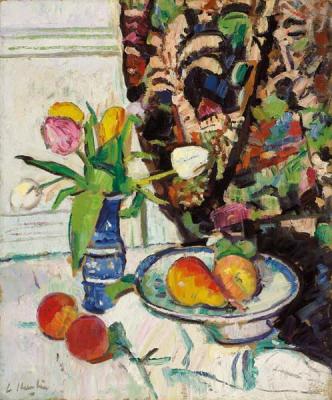 [Hunter - Still Life with Tulips and Fruit] 