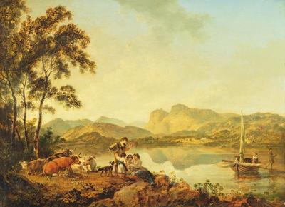[Ibbetson - Langdale Pikes from Lowood] 