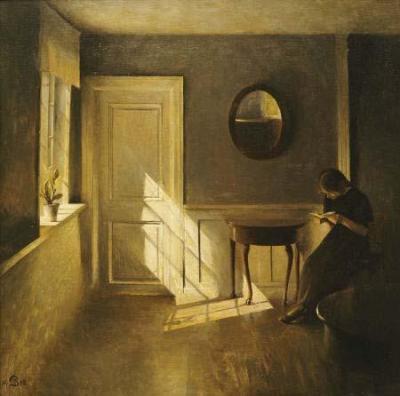 [Ilsted - A Girl Reading in an Interior] 