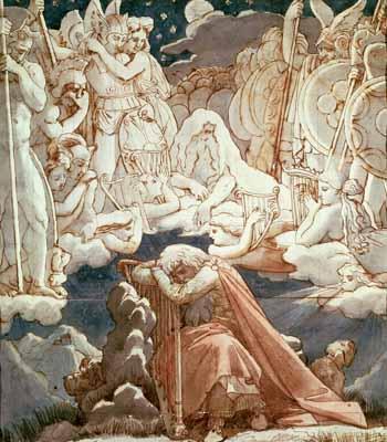 [Ingres - The Dream of Ossian (Watercolour)] 