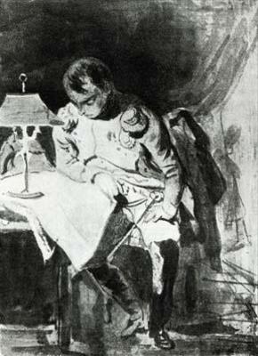 [Ingres - Napoleon Studying his Maps by Lamplight] 