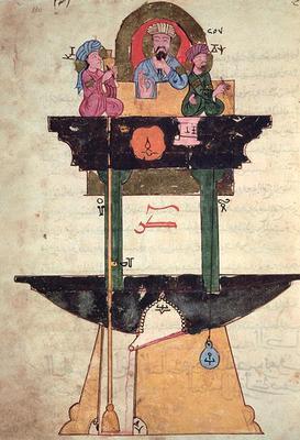 [Islamic School - Water Clock with Automated Figures] 
