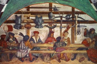 [Italian School - Interior of an Inn] 