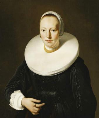 [Jacob Van Loo - Portrait of a Lady, Half Length] 