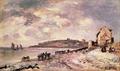 [Seascape with Ponies on the Beach]