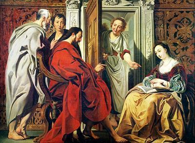 [Jordaens - Christ at the House of Martha and Mary of Bethany] 