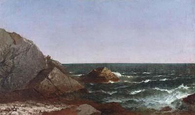 [Kensett - Rocks near Newport] 