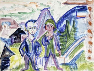 [Kirchner - Couple in a Landscape] 