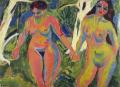[Two Nude Women in a Wood]