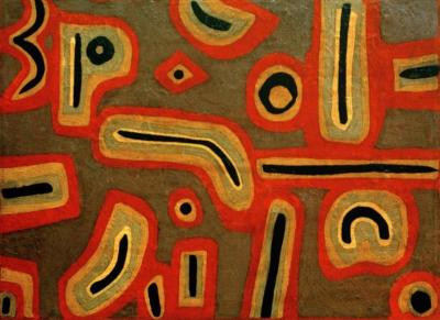 [Klee - Untitled, Composition in Red, Yellow, Grey, and Black] 