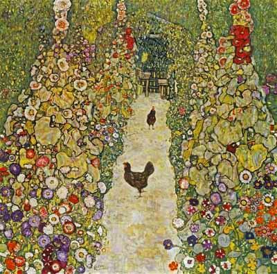 [Klimt - Garden Path with Chickens] 