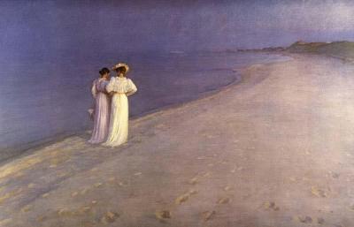 [Kroyer - A Summer Evening on Skagen Beach] 