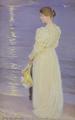 [Woman in White on a Beach]