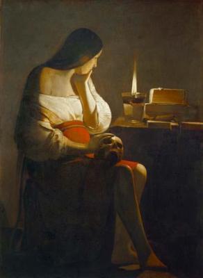 [La Tour - Mary Magdalene with a Night Light] 