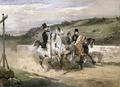 [Horace Vernet and his Children Riding]