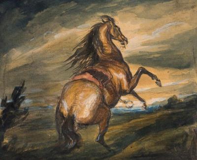 [Landseer - Rearing Horse] 