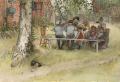 [Breakfast under the Big Birch]