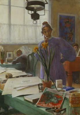 [Larsson - My Wife, Karin in the Studio] 