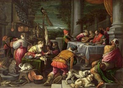 [Leandro Bassano - The Rich Man and Lazarus] 