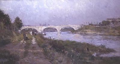 [Lebourg - The Bridge over the Marne at Charenton] 