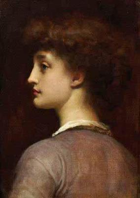 [Leighton - Portrait of a Young Woman, in Profile] 