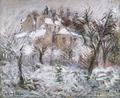 [Houses at Pontoise covered in Snow]