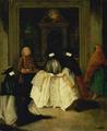 [Masked Figures in a Venetian Coffee House]