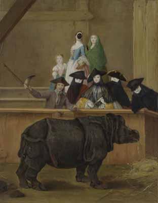[Longhi - Exhibition of a Rhinoceros at Venice] 