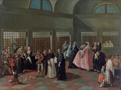 [Longhi - The Visiting Parlour in the Convent] 