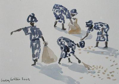 [Lucy Willis - Clearing Leaves, Senegal] 
