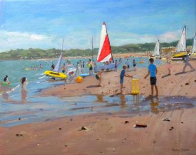 [Macara - Cricket and Red and White Sail, Abersoch] 