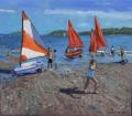 [Red and White Sails, Abersoch]
